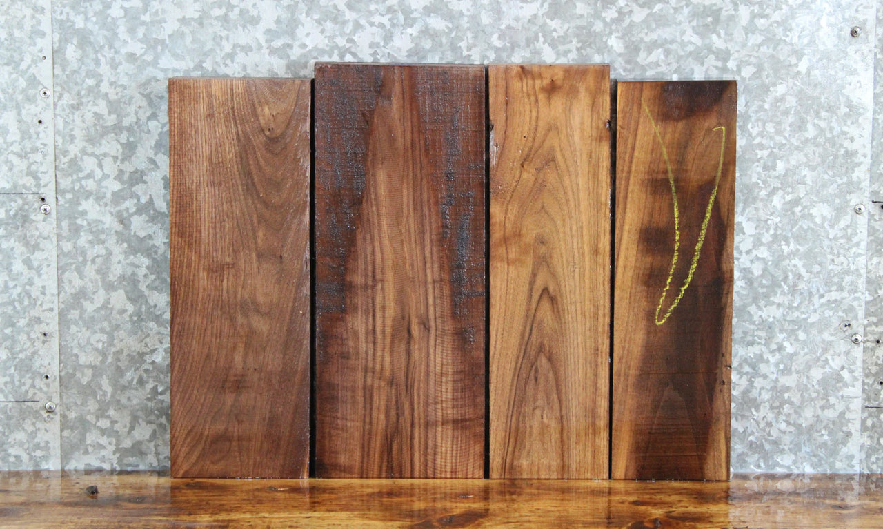 4- Salvaged Kiln Dried Black Walnut Craft Pack/DIY Project 5771-5774