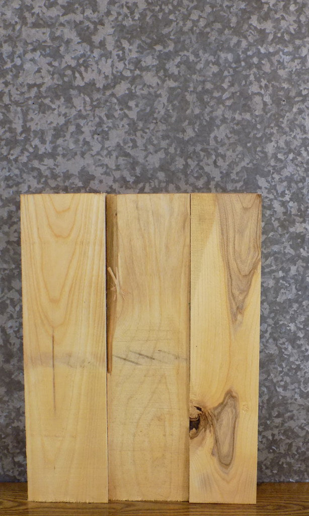 3- Rustic Kiln Dried Hackberry Lumber Boards/Wood Shelf Slabs 5815