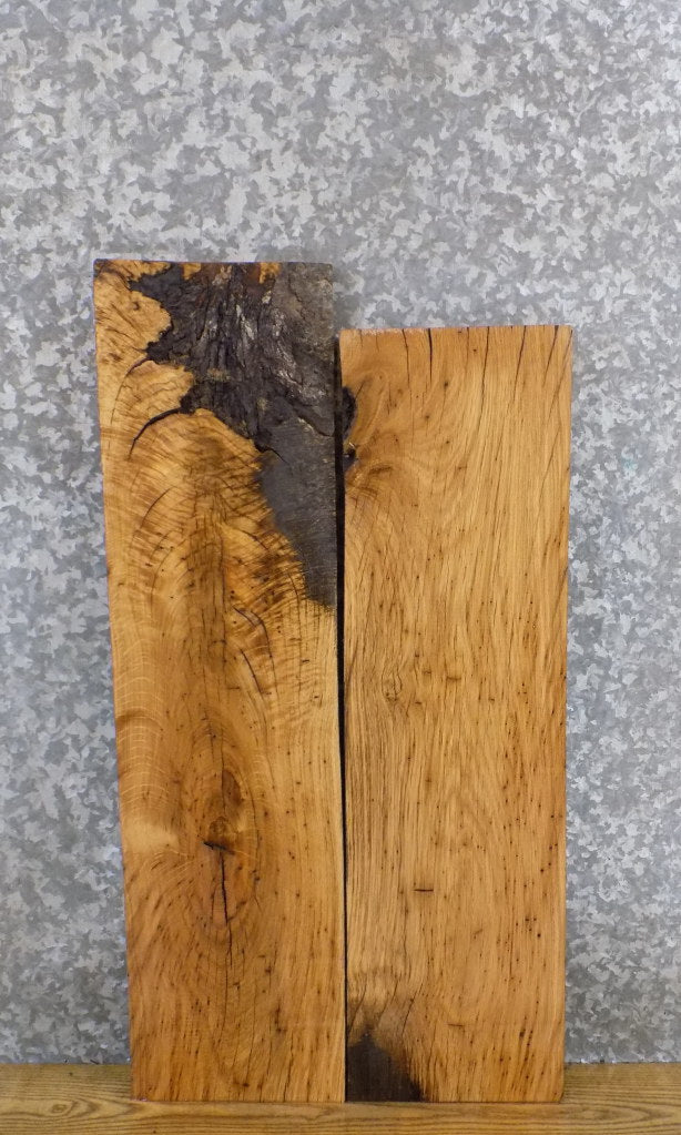 2- Kiln Dried Rustic White Oak Lumber Boards/Craft Pack Slabs 5965-5966
