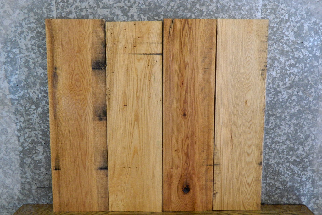 4- Red Oak Rustic Kiln Dried Craft Pack/Lumber Boards 5987