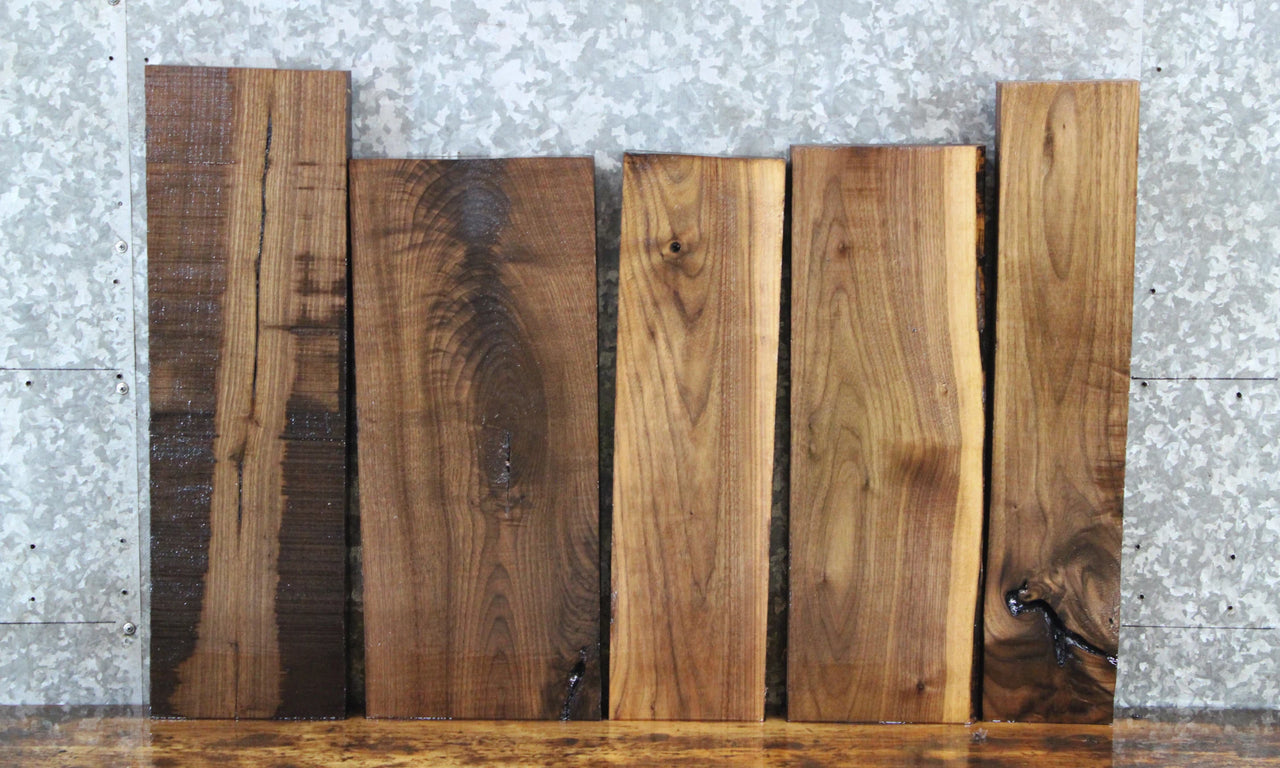5- Salvaged Kiln Dried Black Walnut Craft Pack/DIY Lumber Boards 5996-6000