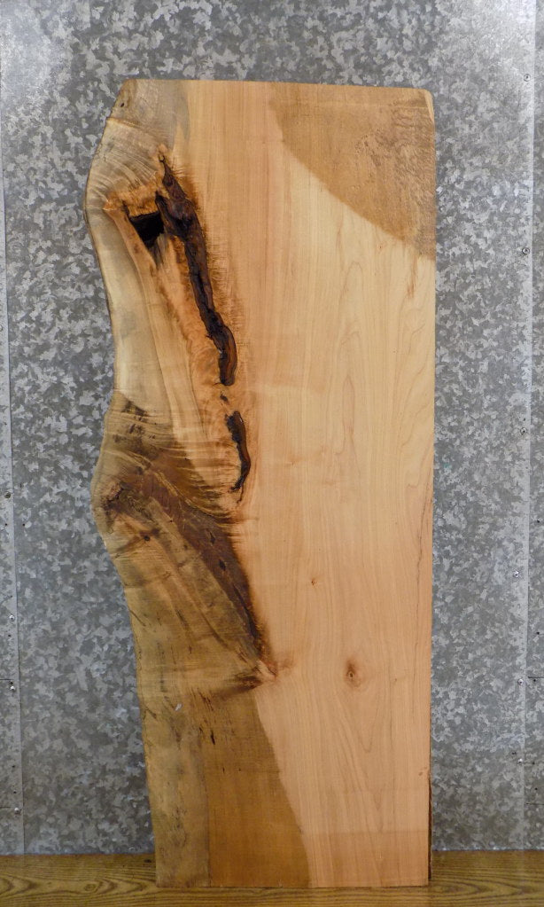 Partial Live Edge Maple Rustic Desk/Coffee Table Top Wood Slab 605