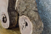 Thumbnail for 2- Black Walnut Live Edge Oval Cut Centerpieces/Craft Pack Slabs 6102-6103
