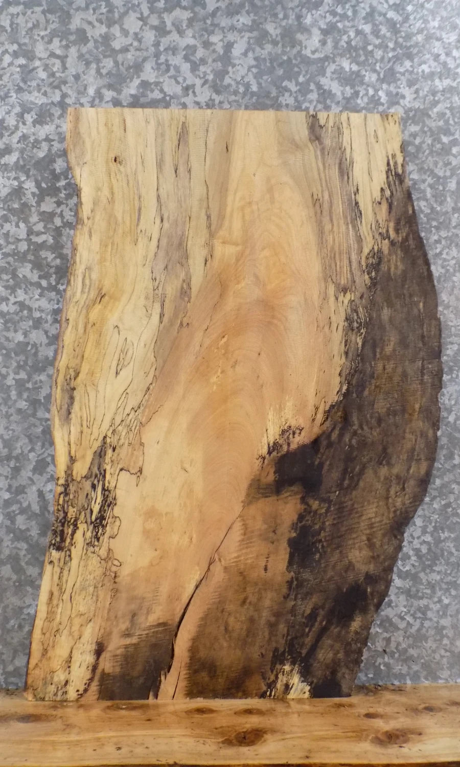 Live Edge Spalted Maple End/Accent/Headboard Table Top 613