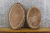 Thumbnail for 2- Live Edge Black Walnut Oval Cut Rustic Clock Plaque Slabs 6241-6242