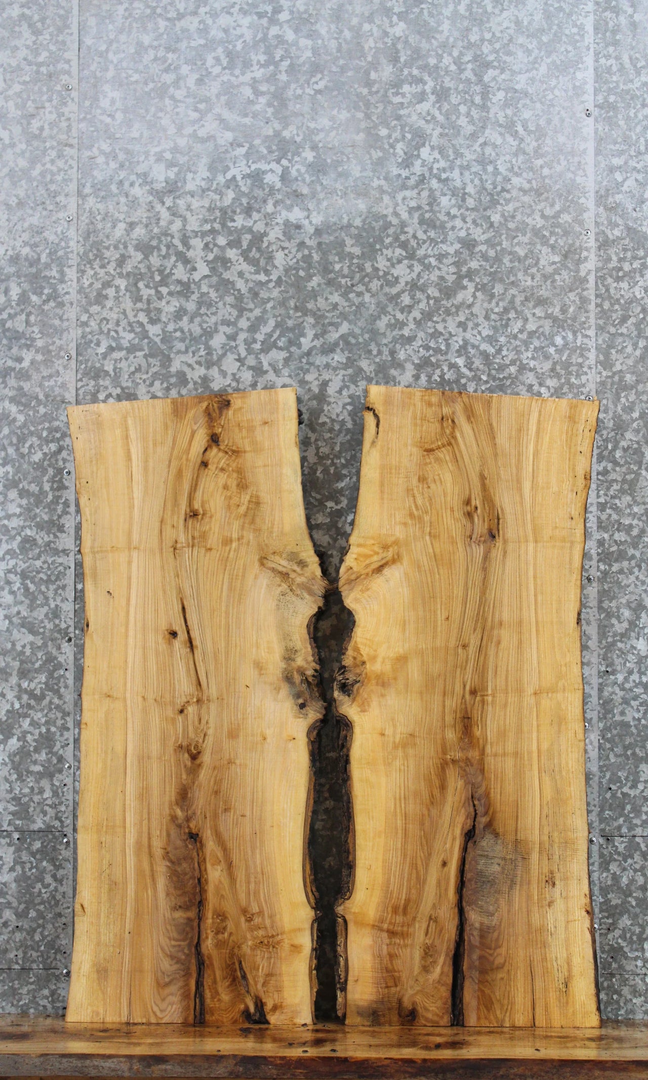 2- Live Edge Ash Coffee/Sofa Table Tops 634-635