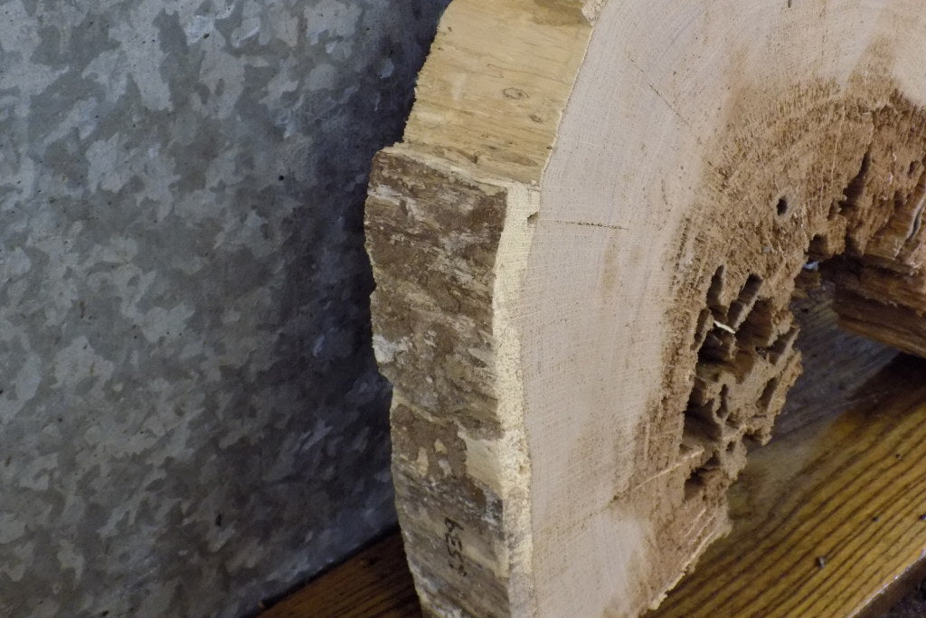 Live Edge White Oak Round Cut Epoxy Project Slab CLOSEOUT 6539