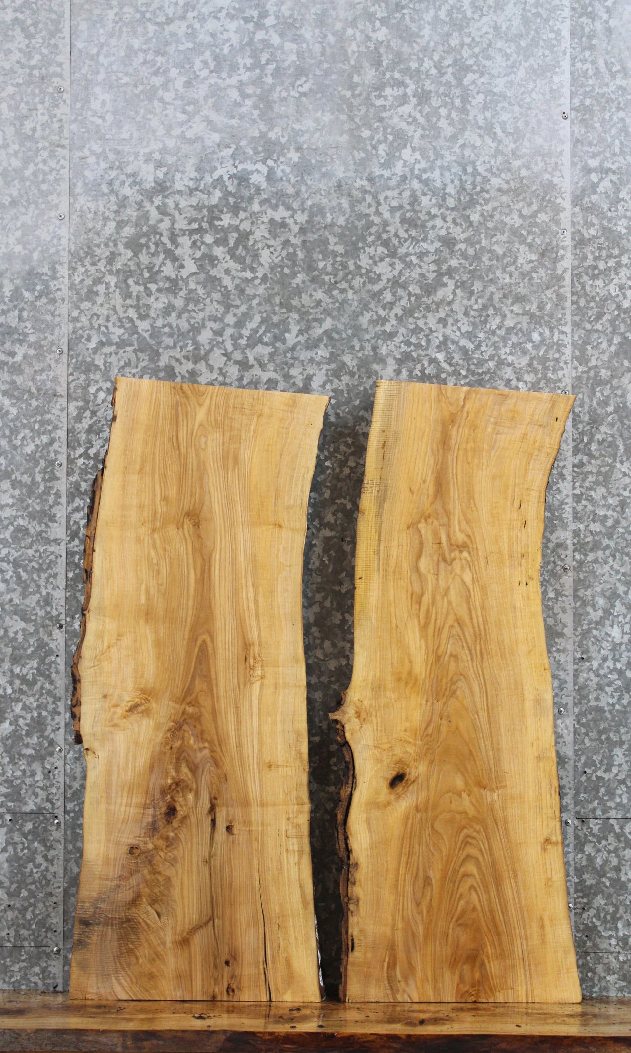 2- Live Edge Ash Coffee/Sofa Table Tops 676-677