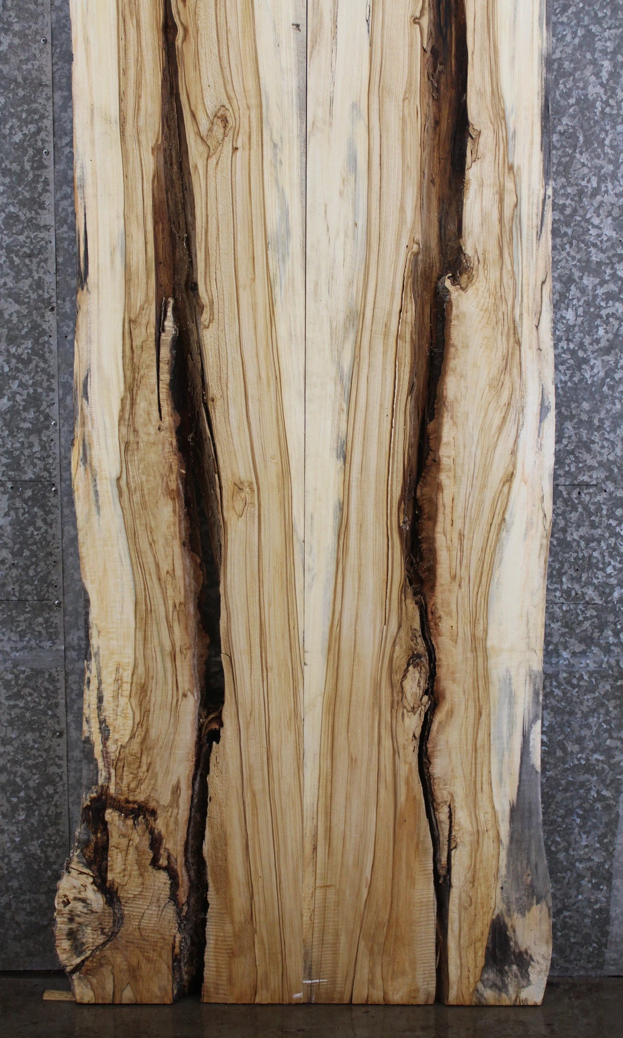 2- Live Edge Spalted Maple Dining Table Top Slabs, Epoxy Project 69-70