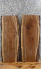 Thumbnail for 2- Live Edge Black Walnut Reclaimed End/Accent Table Top Slabs 7014-7015