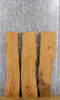 Thumbnail for 3- Bookmatched Live Edge White Oak Rustic Side Table Top Slabs 7038-7040