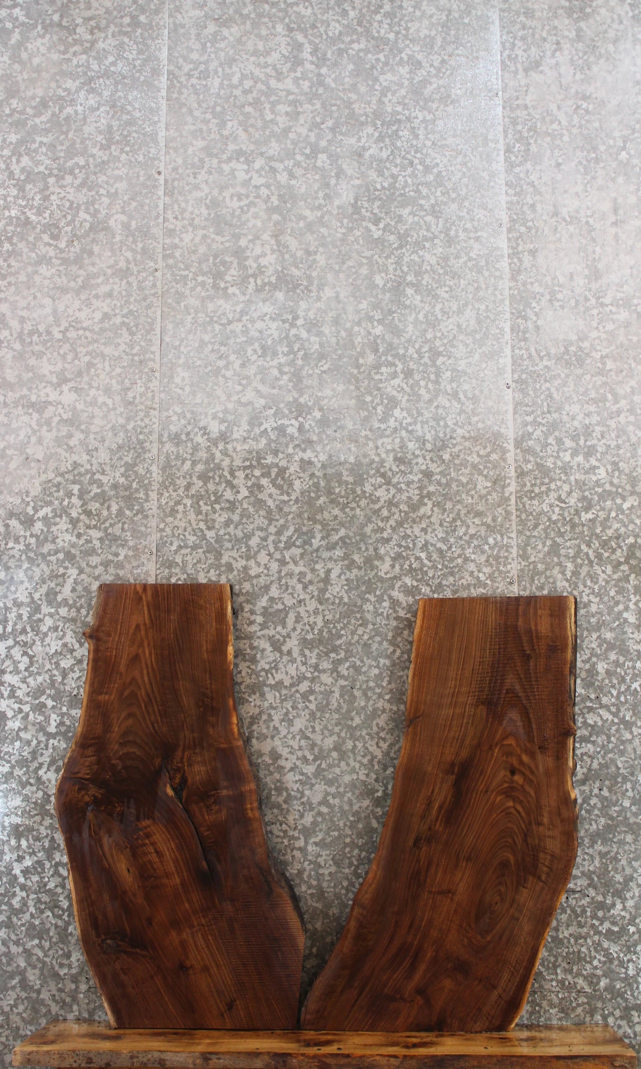 2- Live Edge Black Walnut Coffee/Sofa Table Tops 716-717