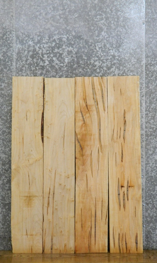 4- Reclaimed Ambrosia Maple Lumber Boards/Craft Pack 7252