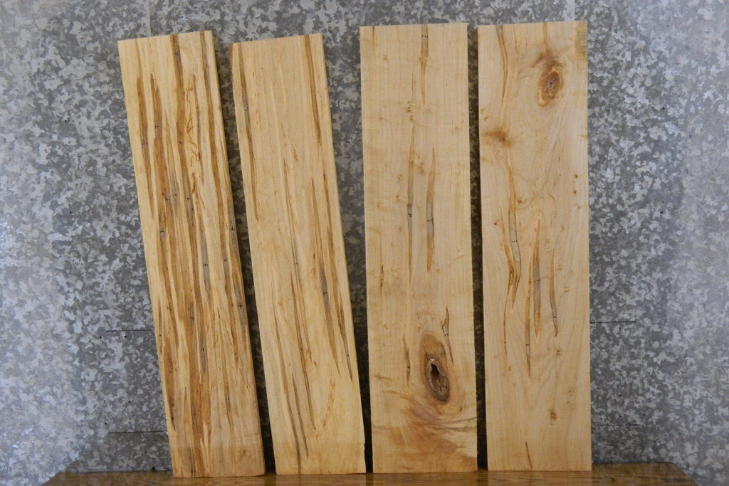 4- Kiln Dried Ambrosia Maple Craft Pack/Lumber Boards 7322