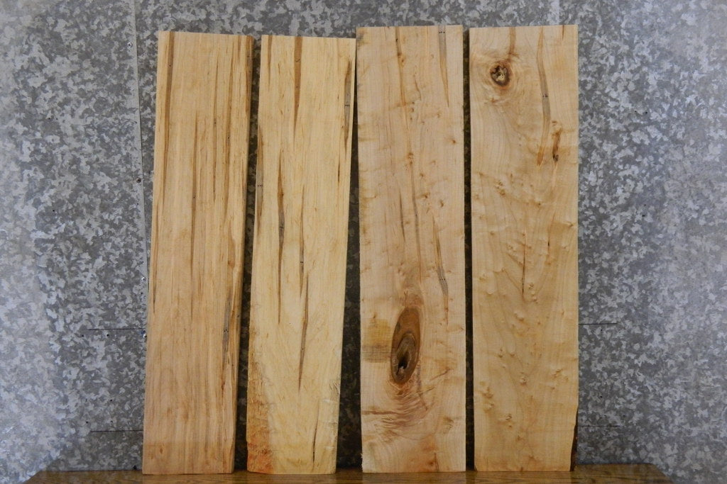 4- Kiln Dried Ambrosia Maple Craft Pack/Lumber Boards 7322