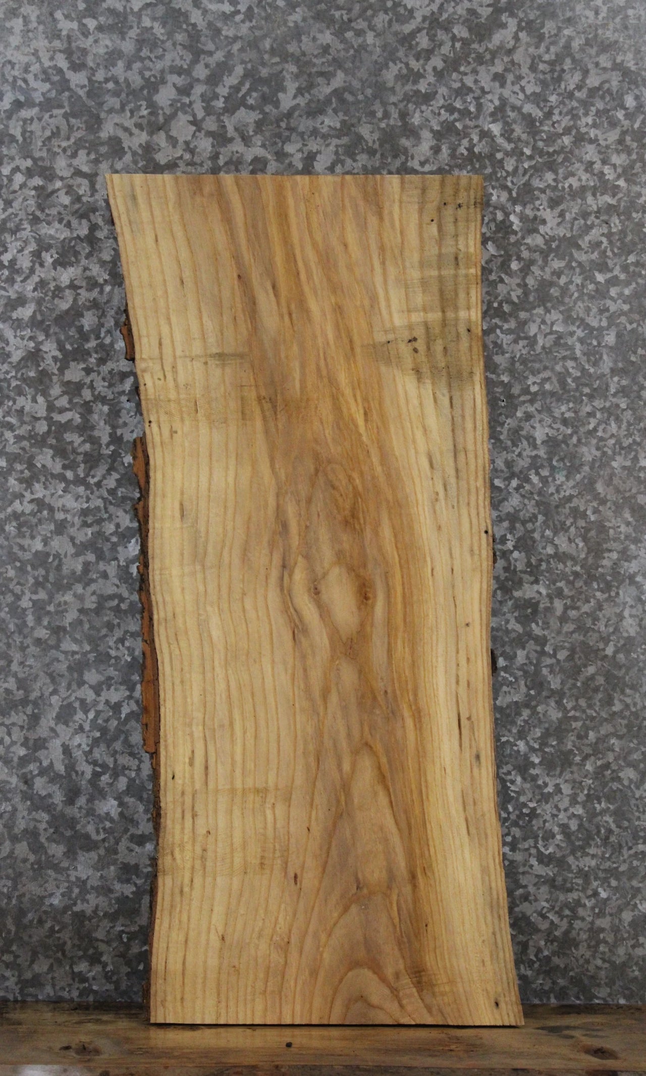 Ash Live Edge End Table/Shelf Slab 736