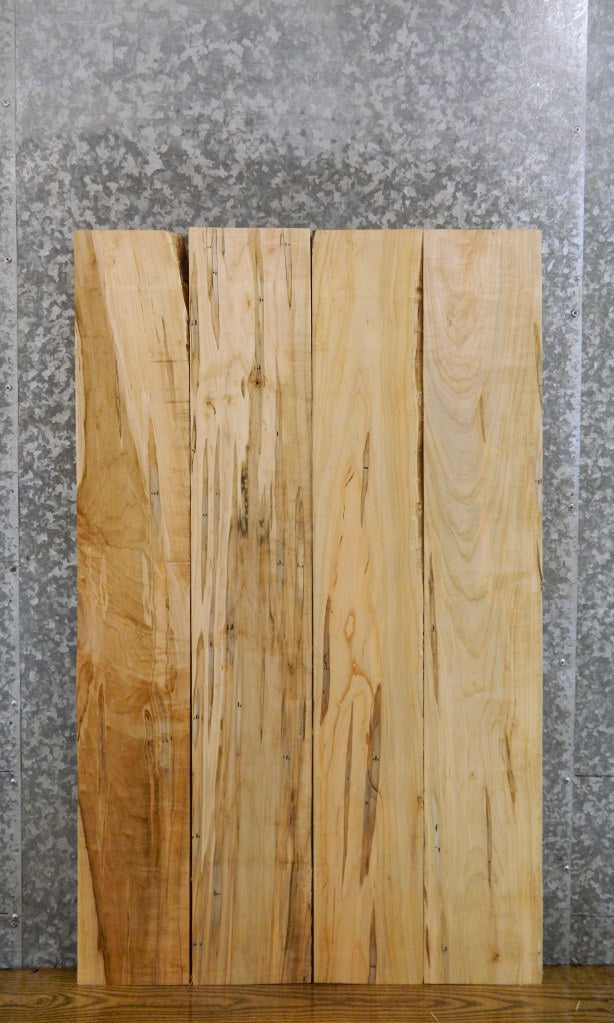 4- Rustic Ambrosia Maple Lumber Boards/Craft Pack 7547-7550