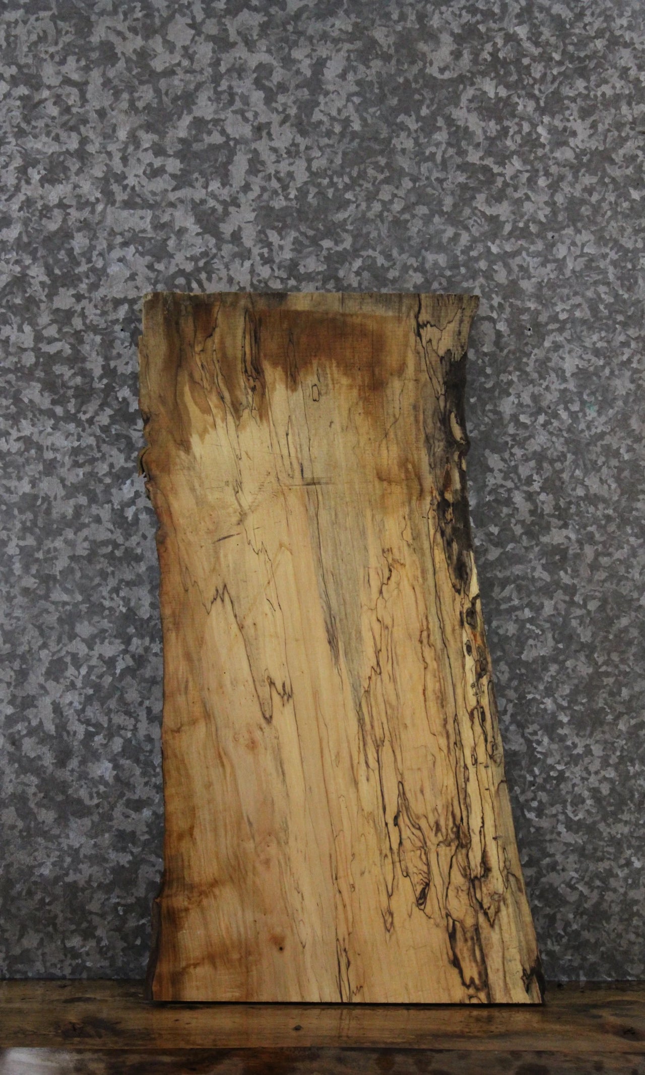 Spalted Maple Live Edge Charcuterie/End Table Slab 772