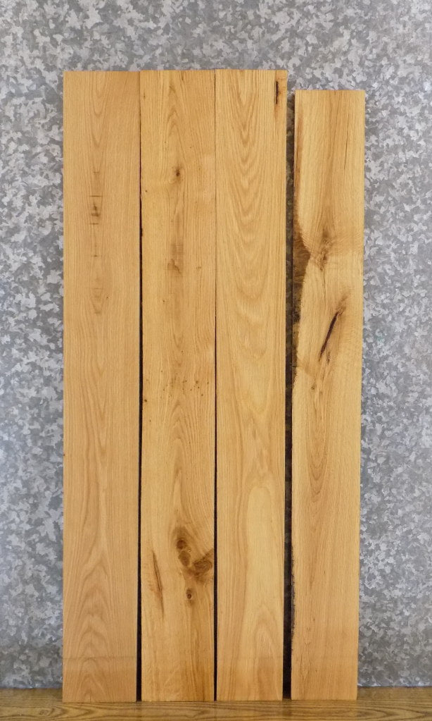 4- Rustic Red Oak Wall/Book Shelf/Kiln Dried Lumber Boards 7730-7733