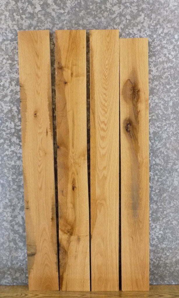 4- Rustic Red Oak Wall/Book Shelf/Kiln Dried Lumber Boards 7730-7733
