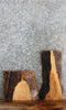 Thumbnail for 2- Live Edge Ash End/Side Table Top Slabs 7822-7823