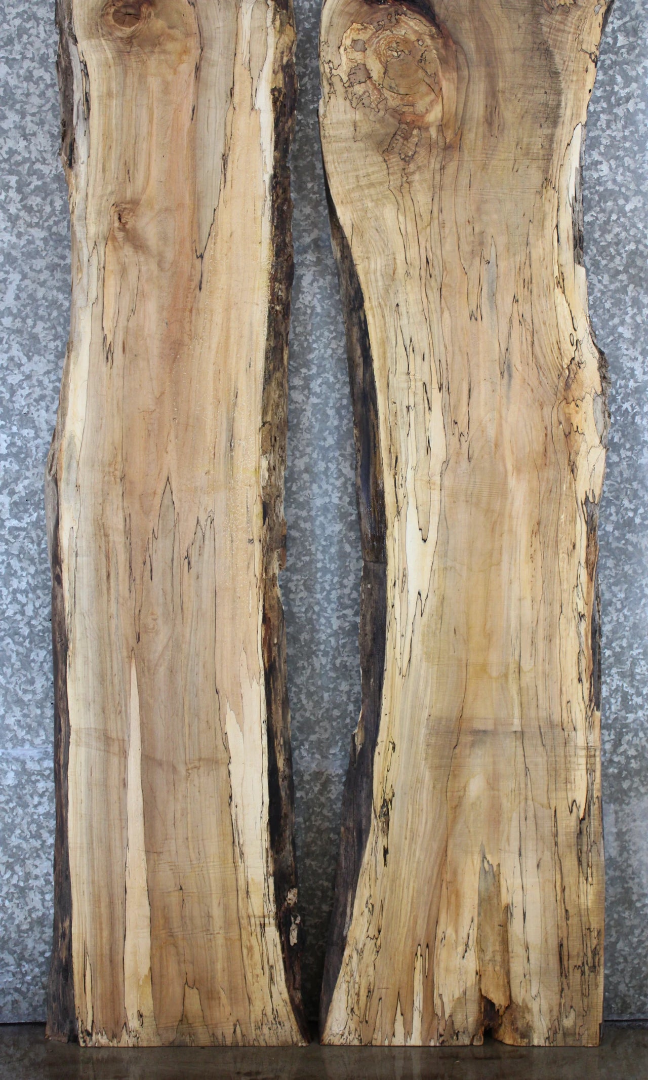 2- Live Edge Maple Slabs, Epoxy River Table Top Project Wood 793-794