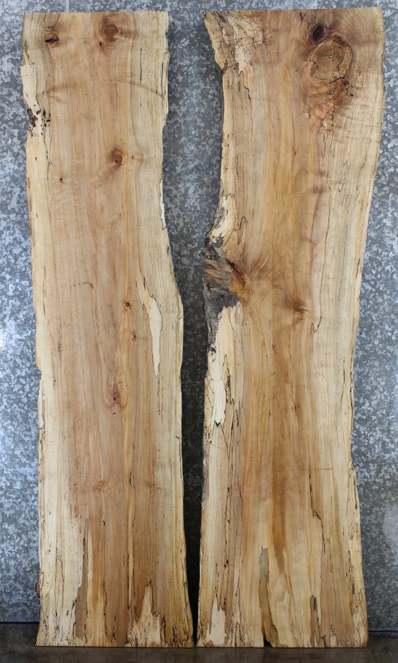 2- Live Edge Maple Slabs, Epoxy River Table Top Project Wood 793-794