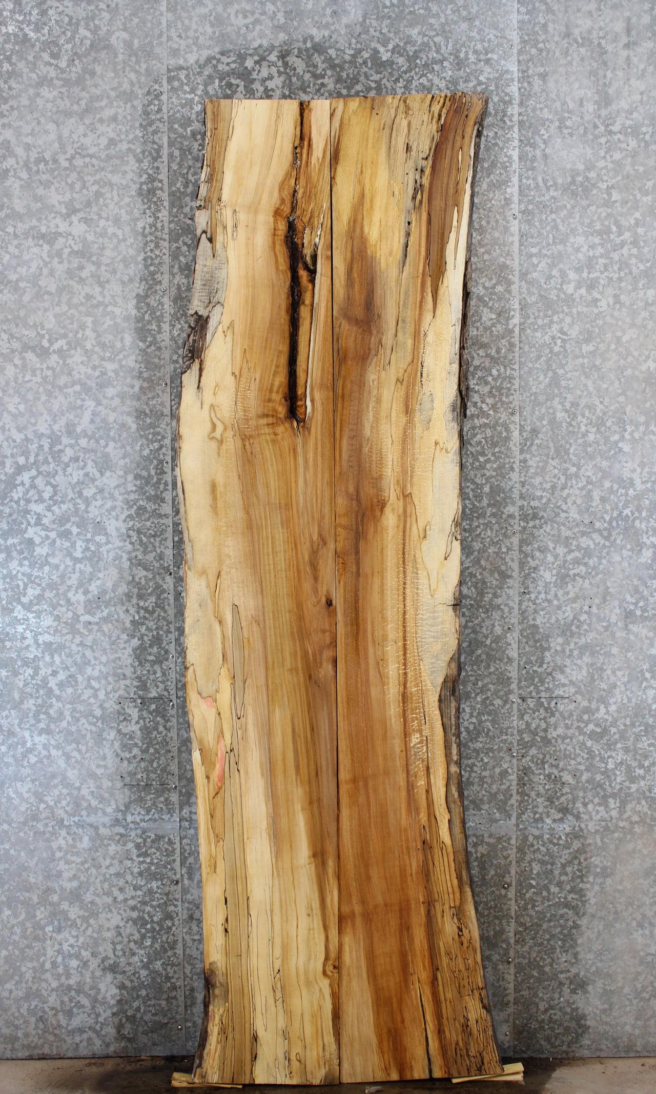 2- Maple Live Edge Slab, Wooden Bar Top Slab 795-796