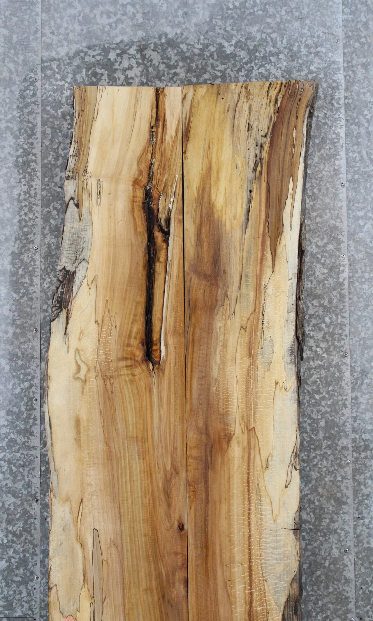 2- Maple Live Edge Slab, Wooden Bar Top Slab 795-796