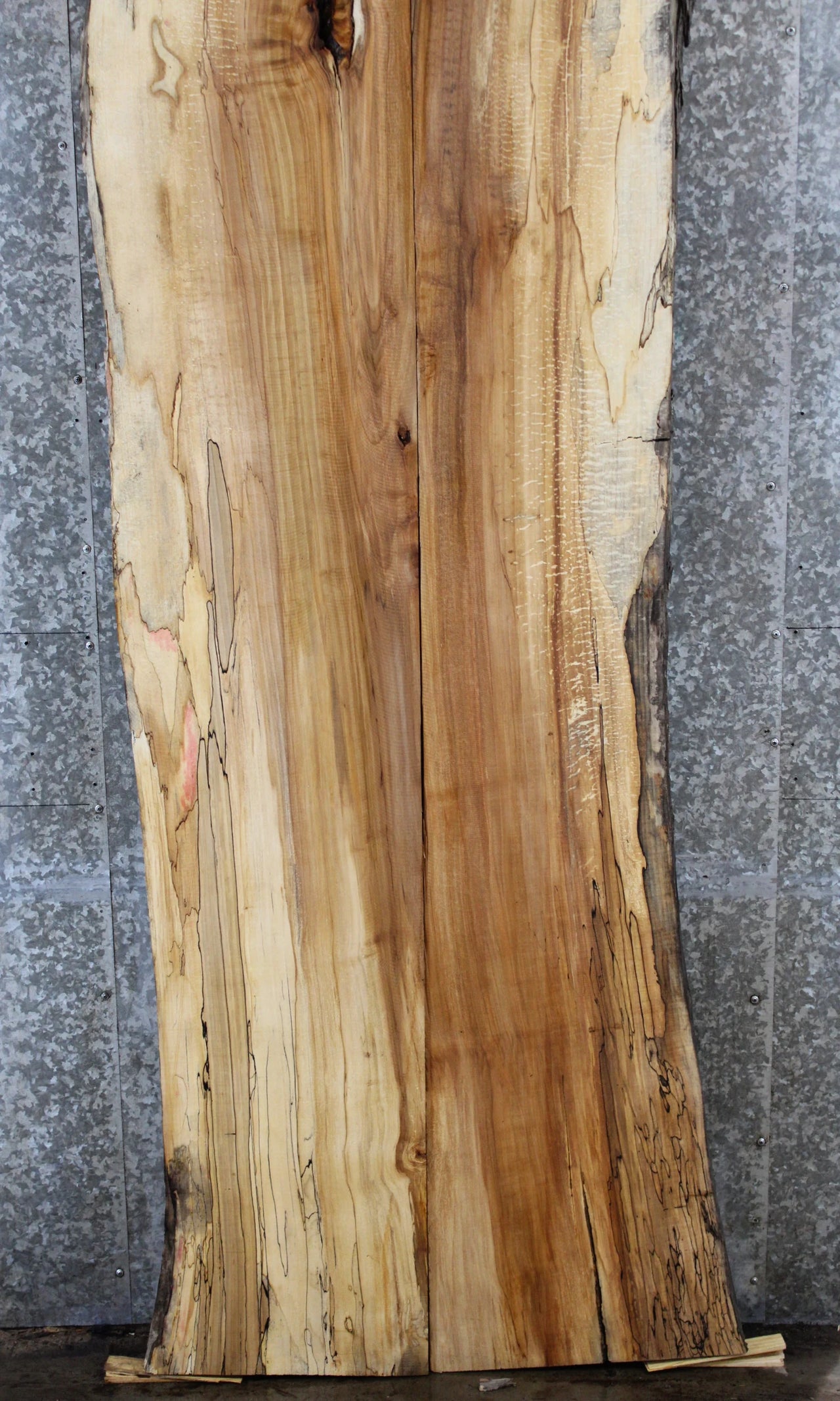 2- Maple Live Edge Slab, Wooden Bar Top Slab 795-796