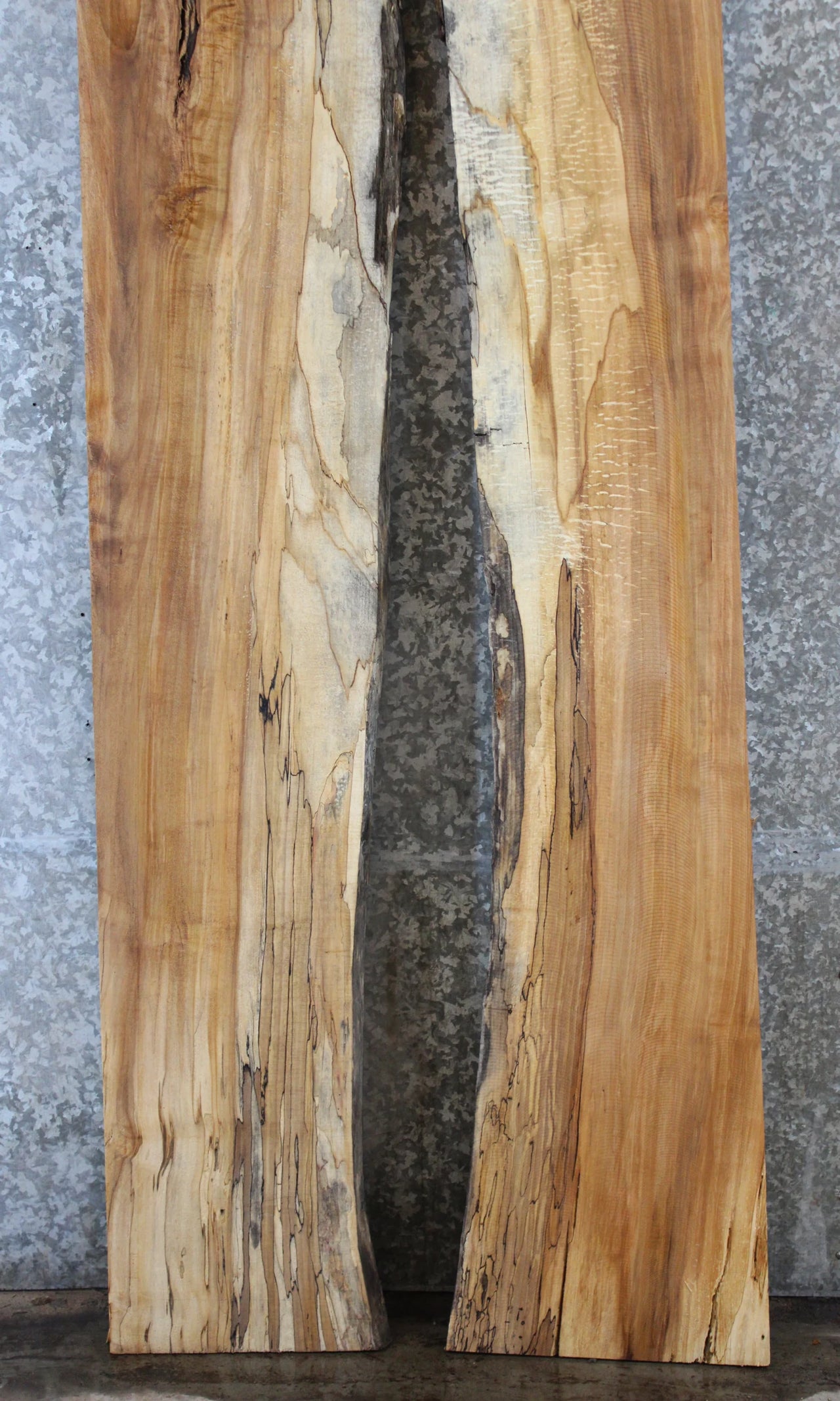 2- Maple Live Edge Slab, Wooden Bar Top Slab 795-796