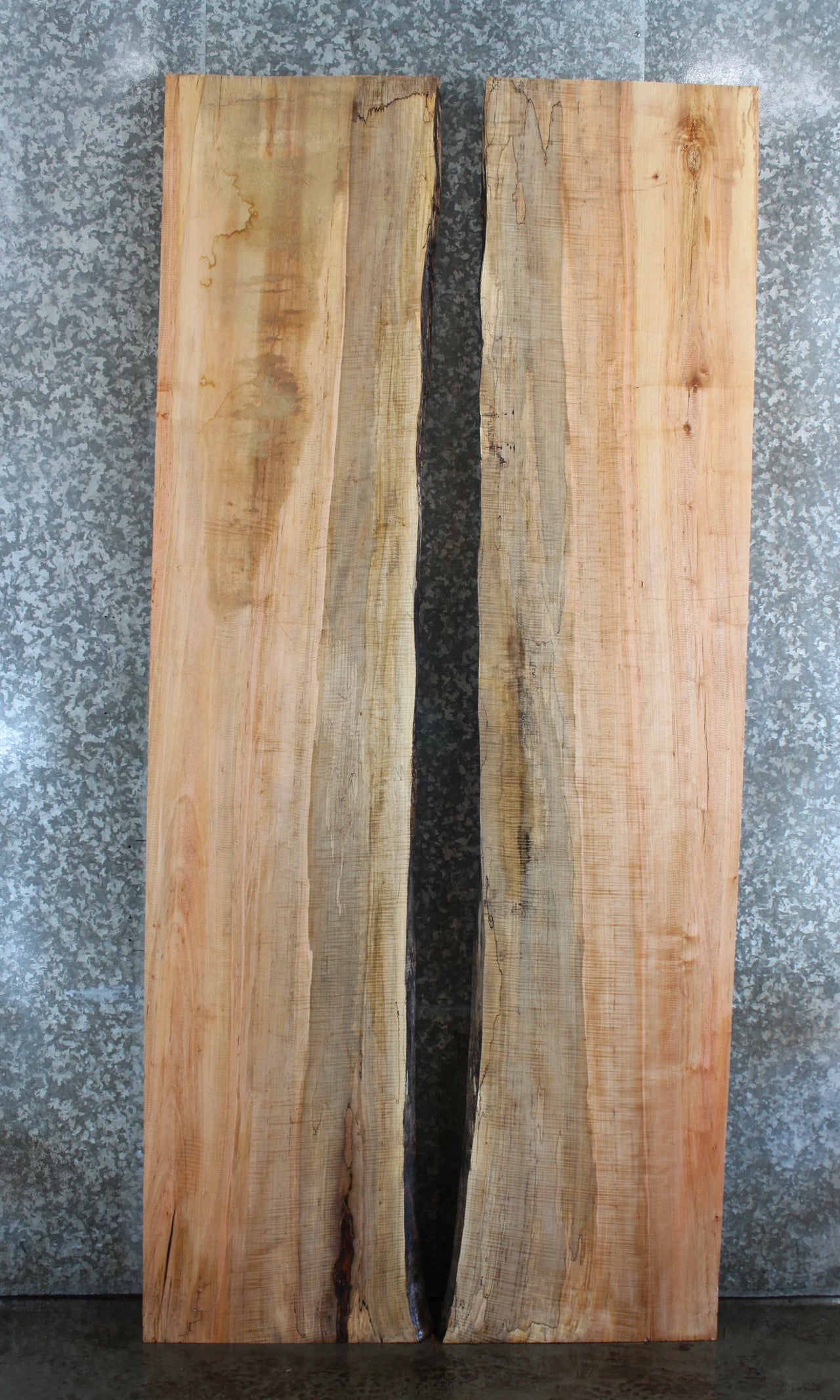 2- Live Edge Spalted Maple Dining/Kitchen Table Top 795-796