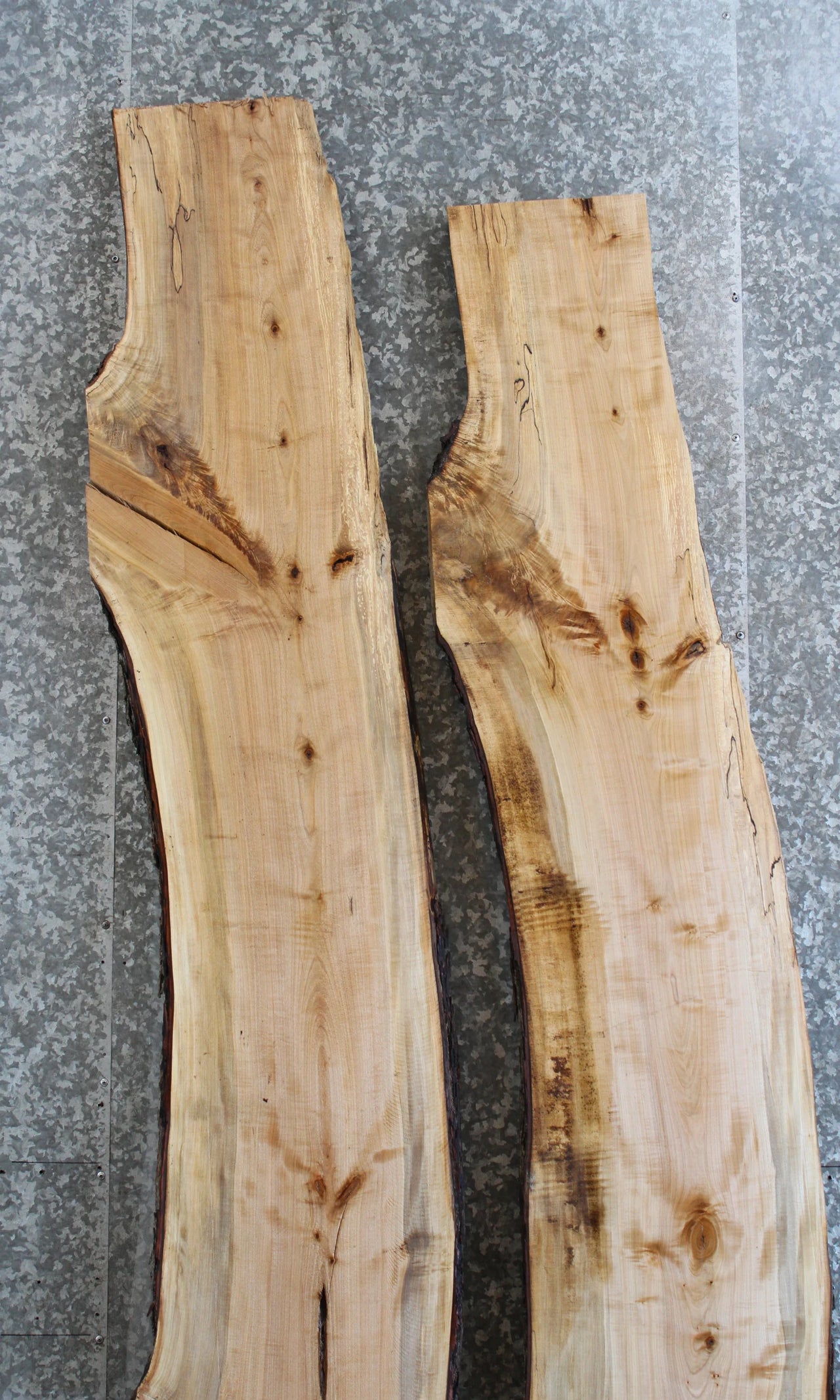 2- Live Edge Maple Slabs, Epoxy River Table Top Project Wood 797-798