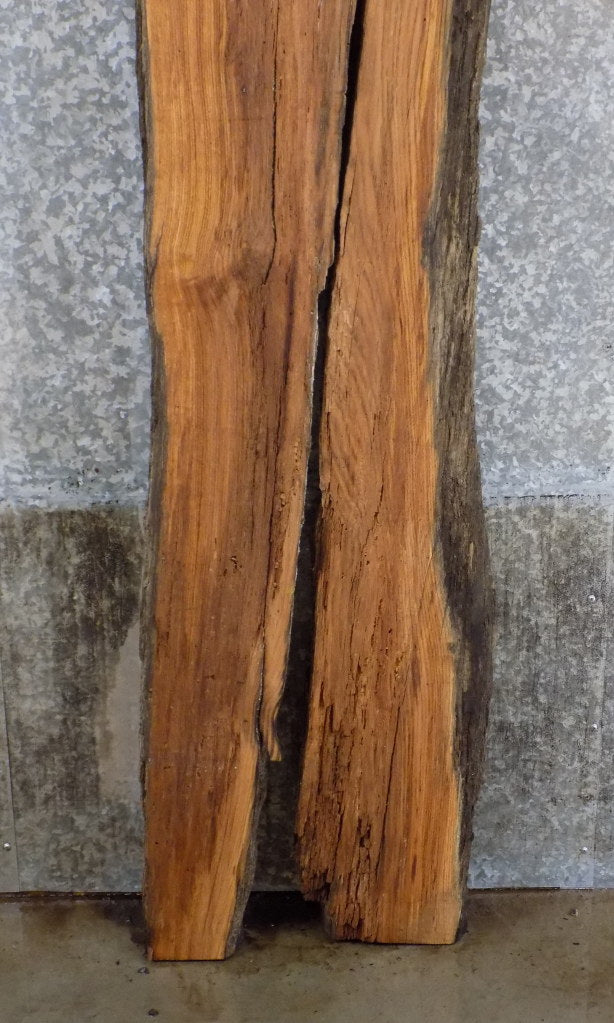 2- Live Edge Red Oak Epoxy Project/Split Board Slabs CLOSEOUT 816