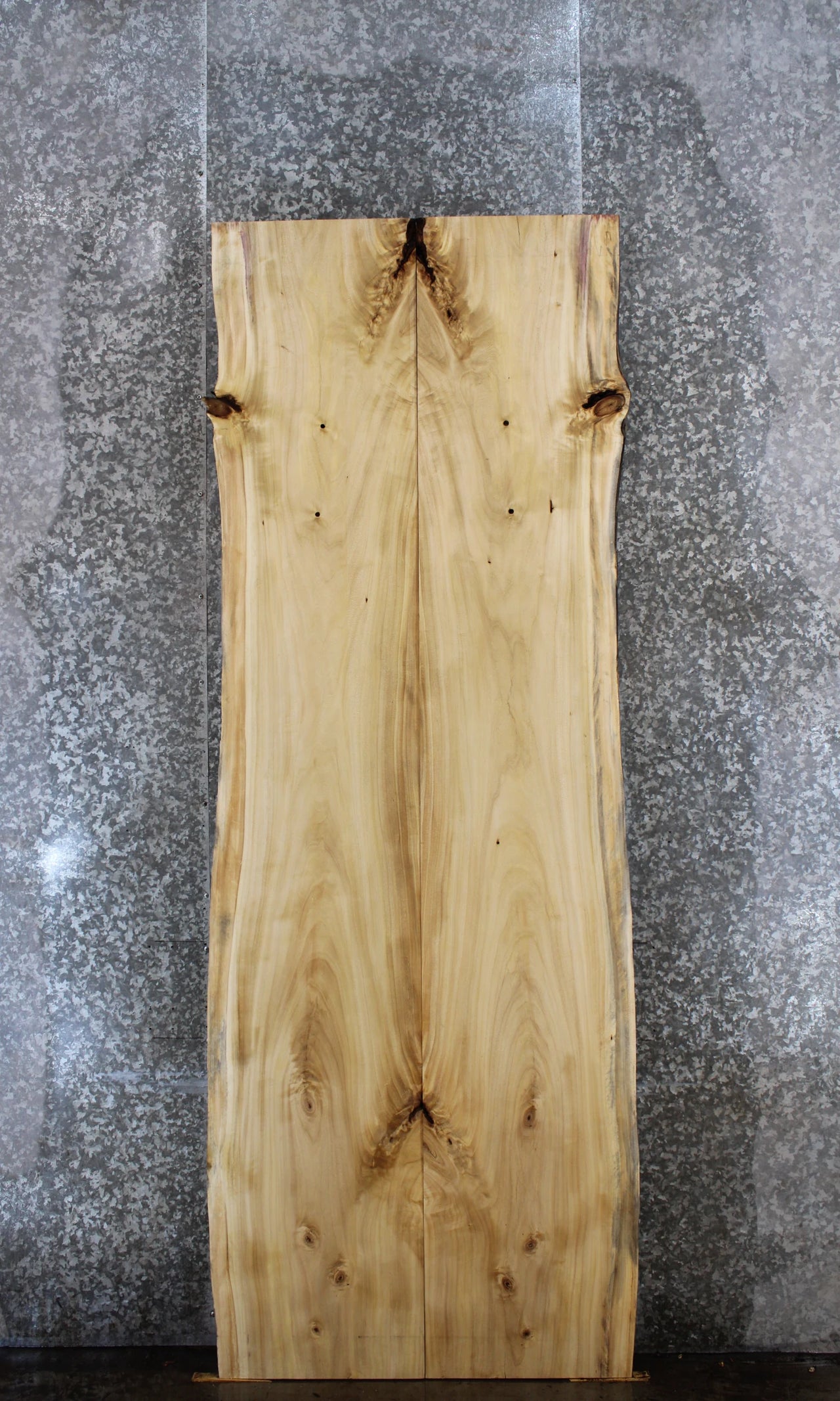2- Natural Edge Maple Dining Table Top, Wood Live Edge Slabs 818-819