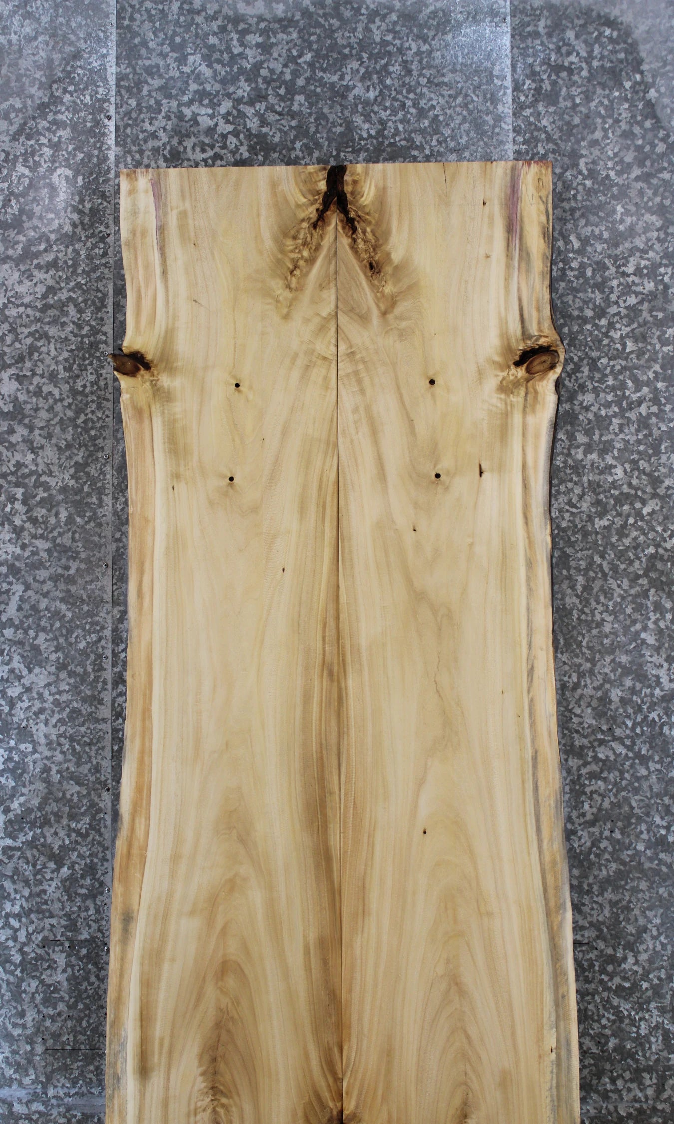 2- Natural Edge Maple Dining Table Top, Wood Live Edge Slabs 818-819