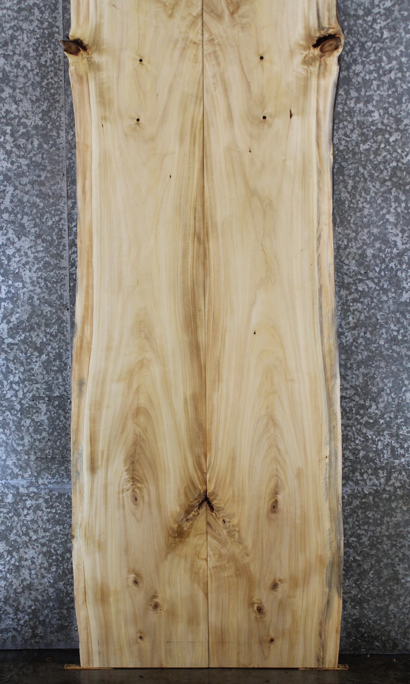 2- Natural Edge Maple Dining Table Top, Wood Live Edge Slabs 818-819