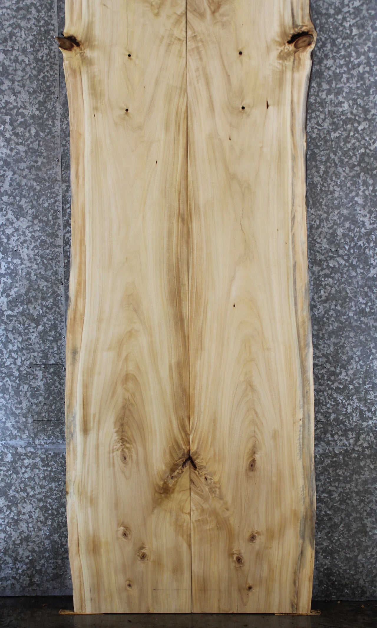 2- Natural Edge Maple Dining Table Top, Wood Live Edge Slabs 818-819