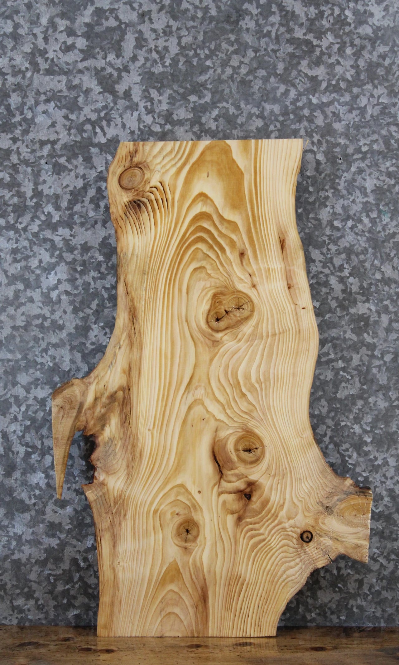 Live Edge Knotty Pine Side/End Table Slab 8200