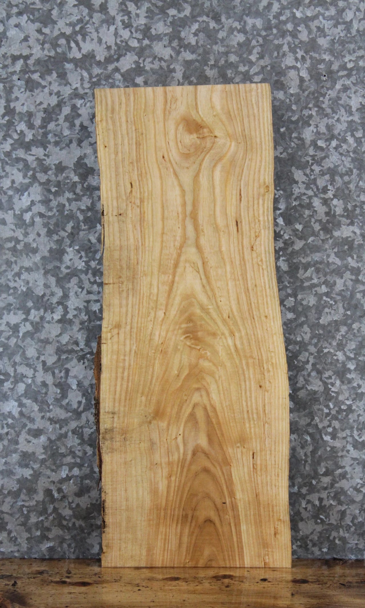 Live Edge Ash Side Table Slab/Wall Shelf 8338