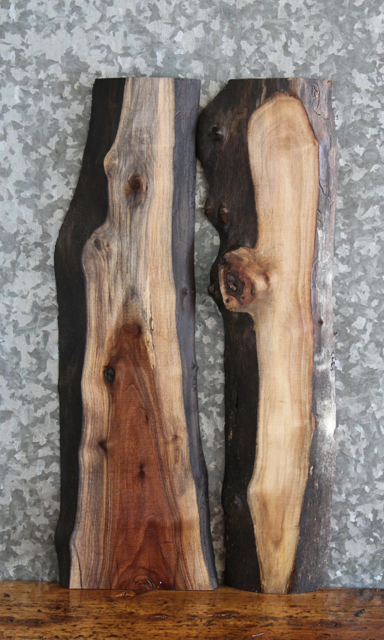 2- Live Edge Black Walnut Charcuterie Boards/DIY Project 8371-8372