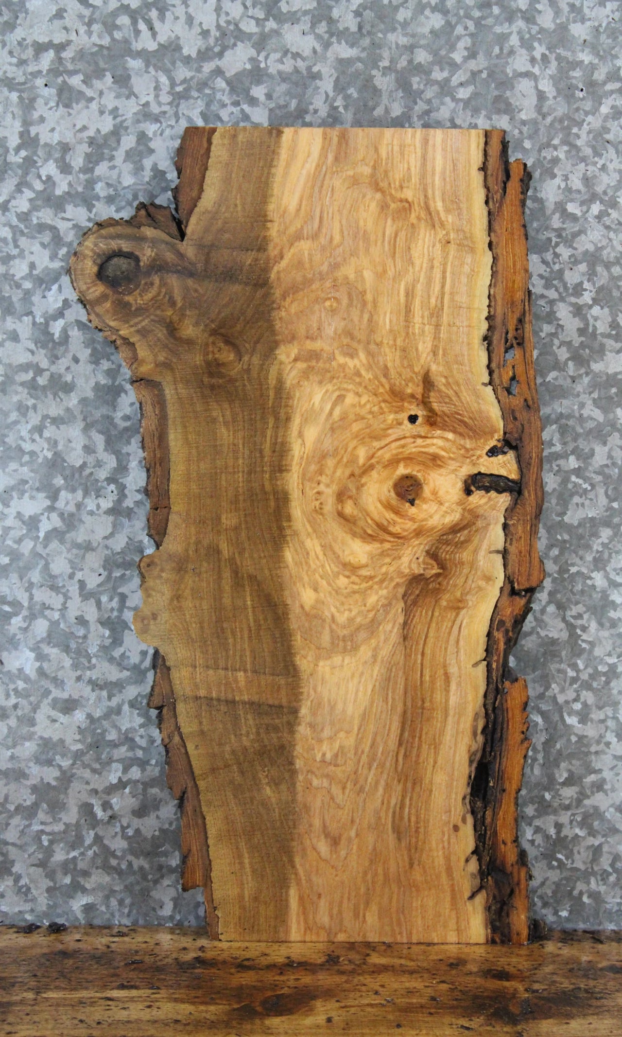Live Edge Ash Side Table Top/Charcuterie Board Slab 8458