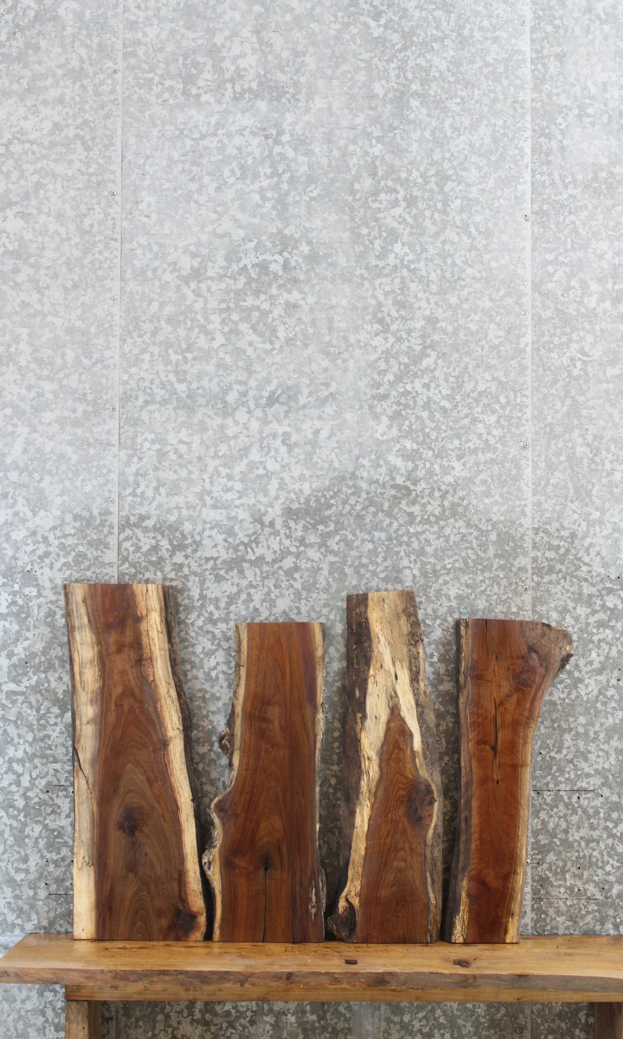 4- Live Edge Black Walnut Charcuterie Slabs 8499-8502