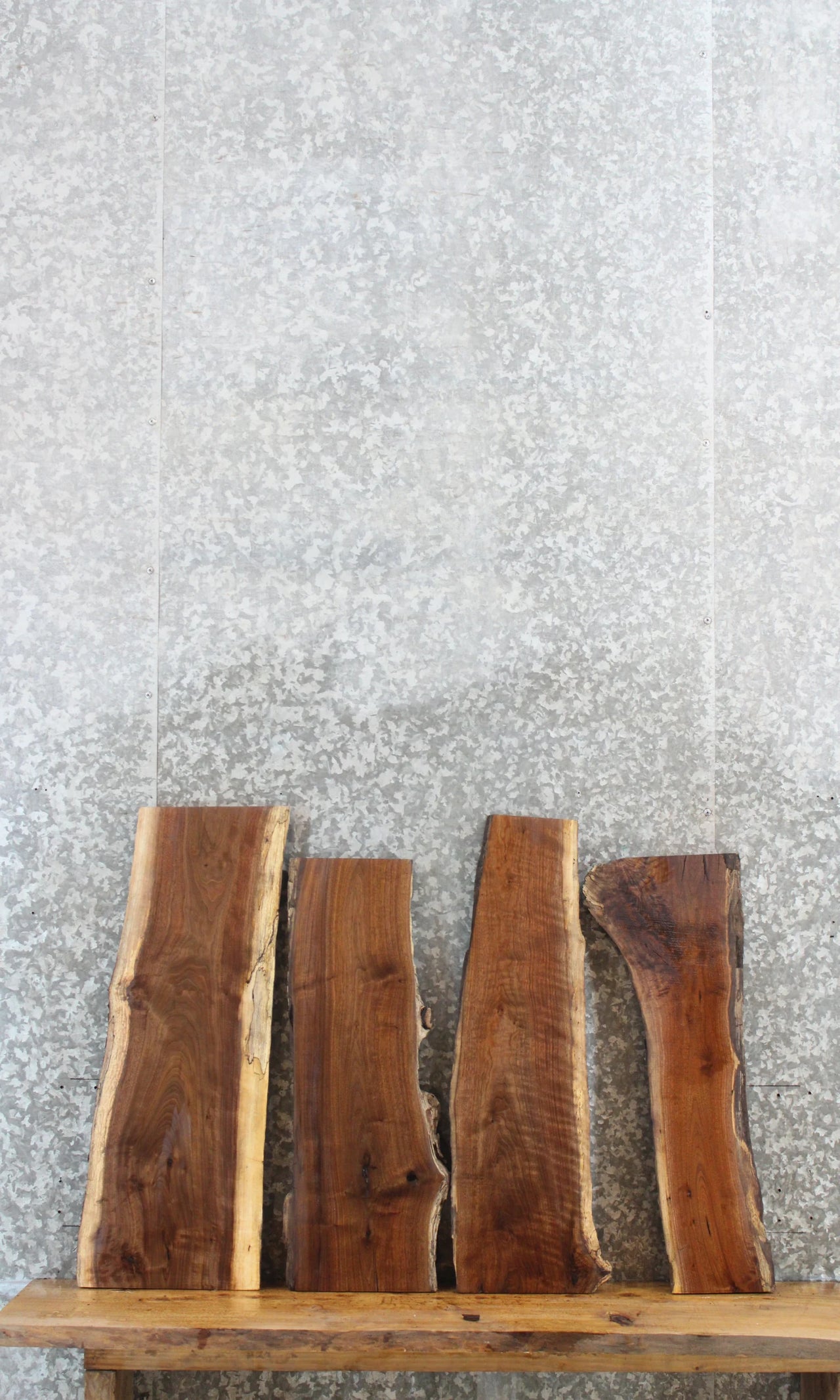 4- Live Edge Black Walnut Charcuterie Slabs 8499-8502