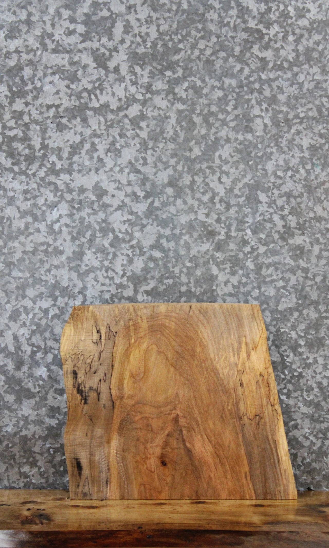 Spalted Maple Live Edge Charcuterie/Small End Table Slab 849