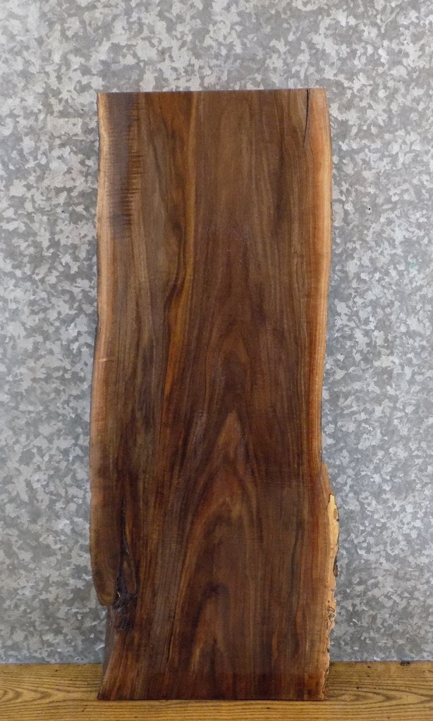 Reclaimed Live Edge Black Walnut Floating Vanity Slab CLOSEOUT 8589