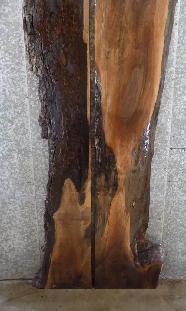 2- Live Edge Black Walnut Bar Top/Kitchen Counter/Mantel Slab 871,877