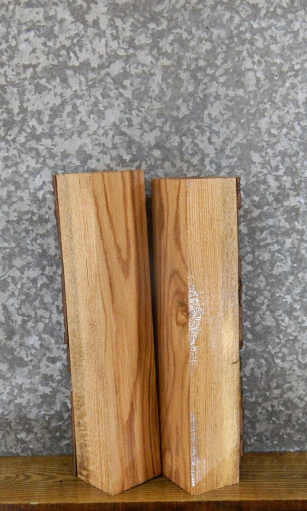 2- Salvaged Partial Live Edge Red Oak Craft Pack 8871-8872
