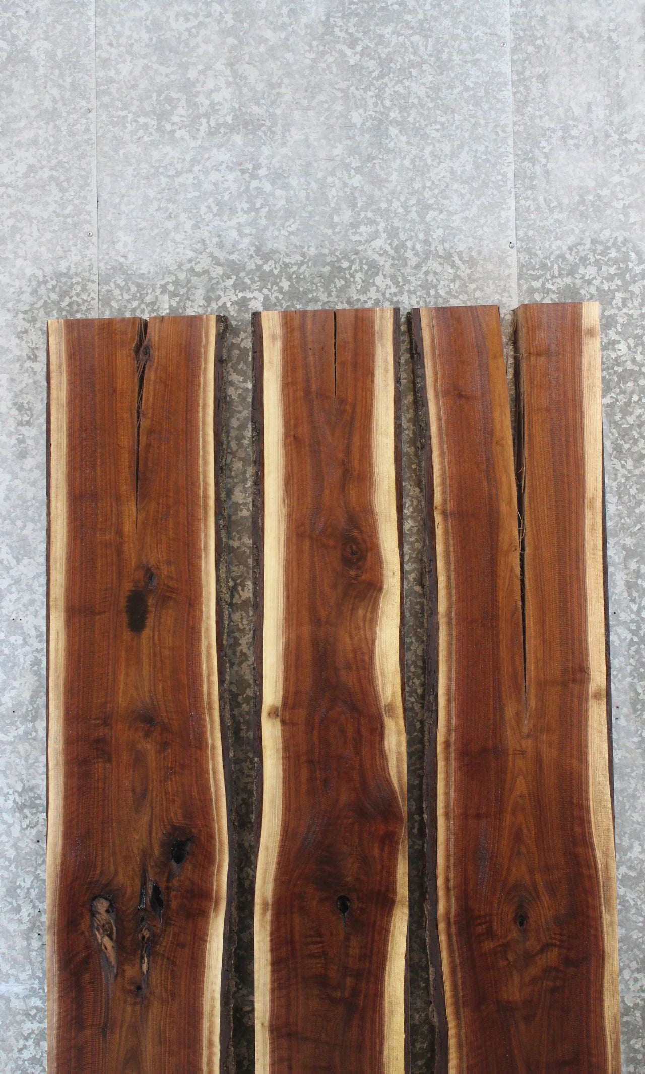 3- Black Walnut Live Edge Kitchen Table Top, Wood Dining Slabs 891-893