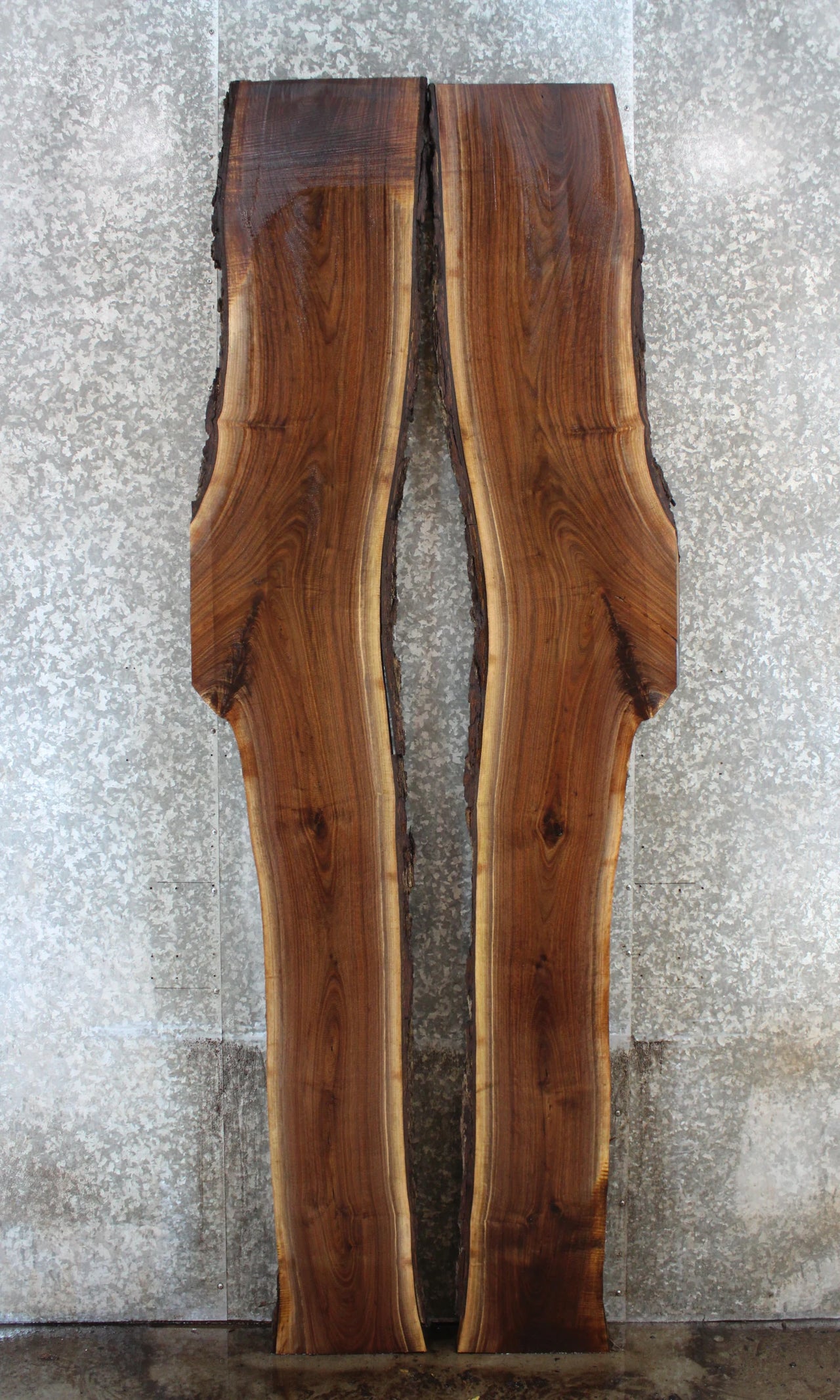 2- Live Edge Black Walnut River Table Top/Console Table Tops 894-895